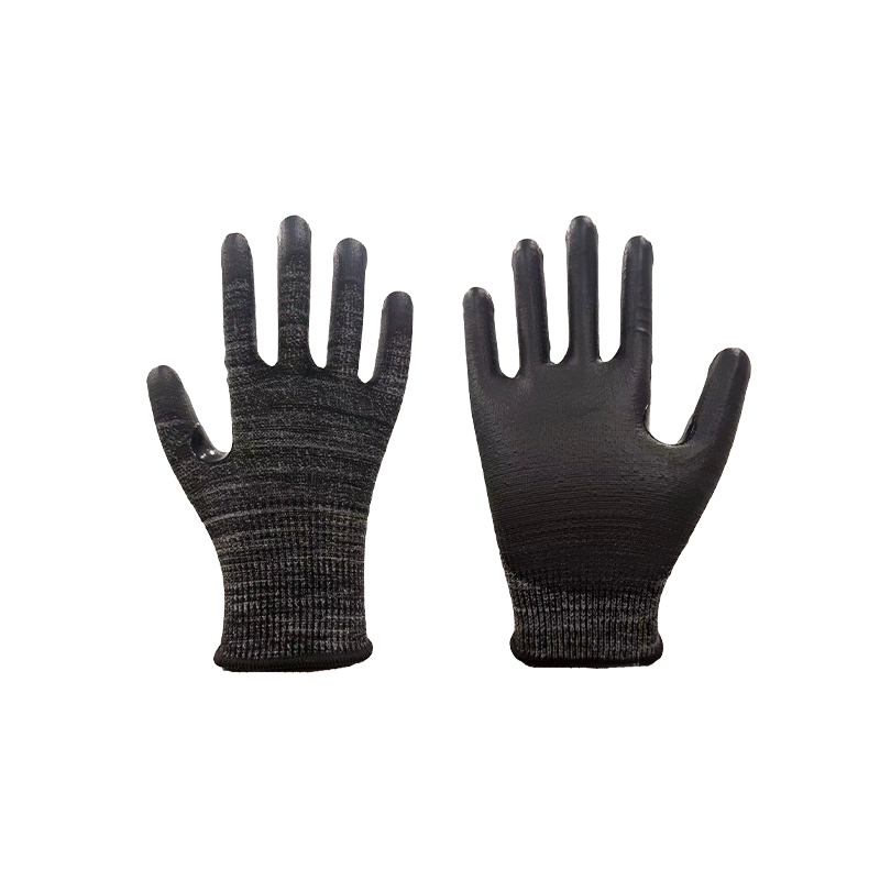 Cut-repugnans et Abrasion repugnans PU Gloves (ad basim pollicis confirmatus)